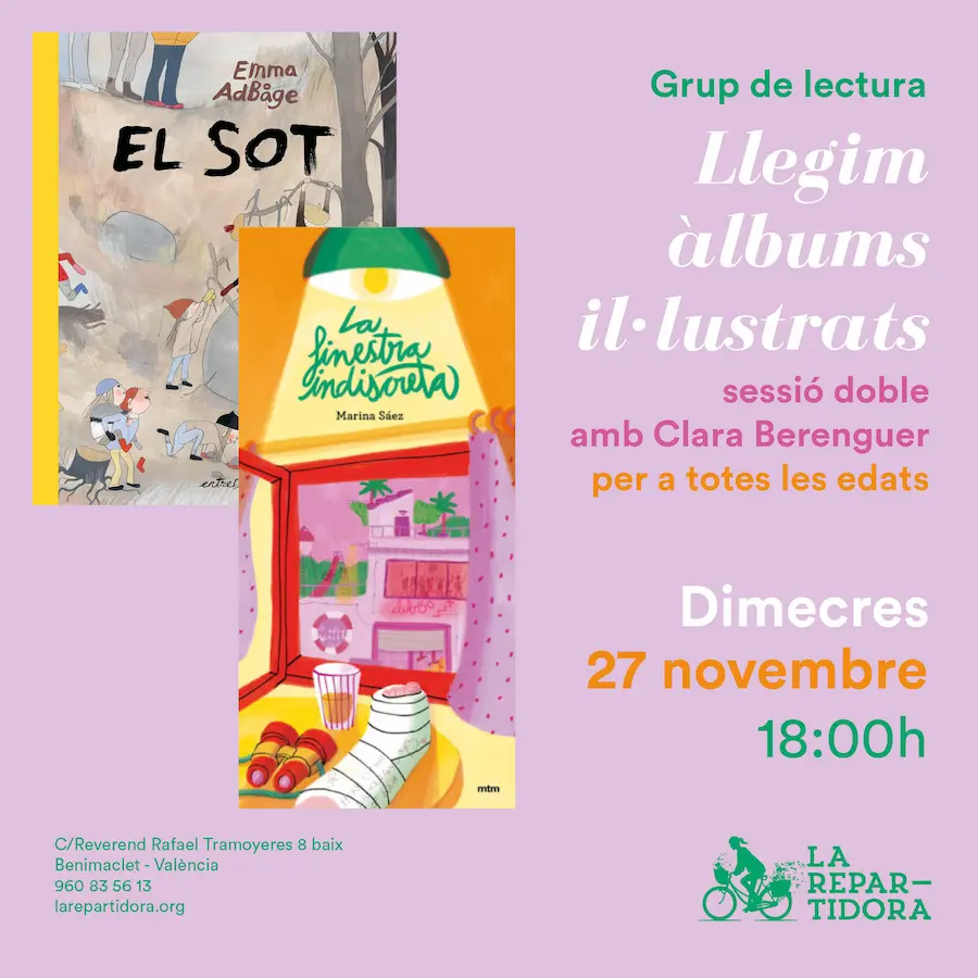 Grup de lectura Llegim àlbums il·lustrats de novembre: La finestra indiscreta + El sot