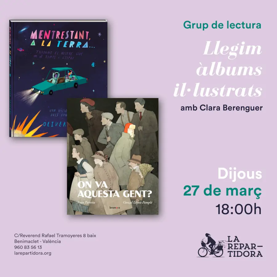 Sessió de març del grup de lectura d'àlbum il·lustrat