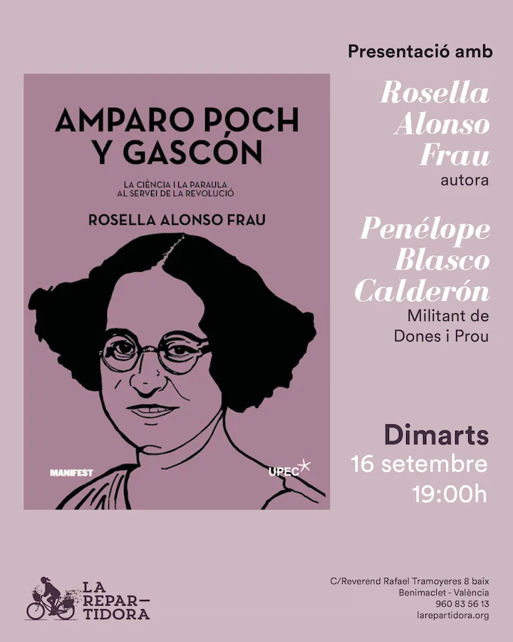 Presentació Amparo Poch y Gascón amb Rosella Alonso Frau