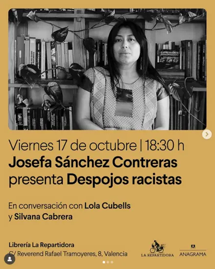 Presentació de Despojos racistas amb Josefa Sánchez Contreras