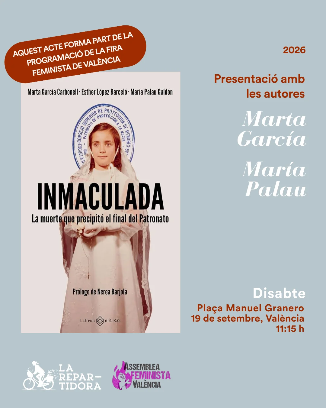 Presentació llibre Inmaculada